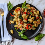 Sun dried tomato and goat cheese gnocchi