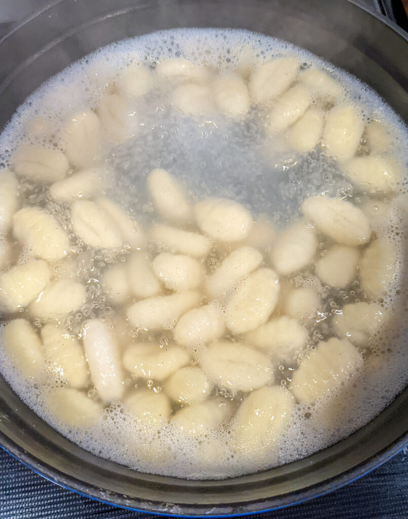 boiled gnocchi 