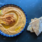 roasted garlic and red pepper hummus