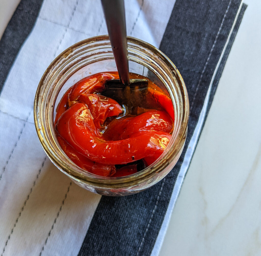 Roasted red peppers