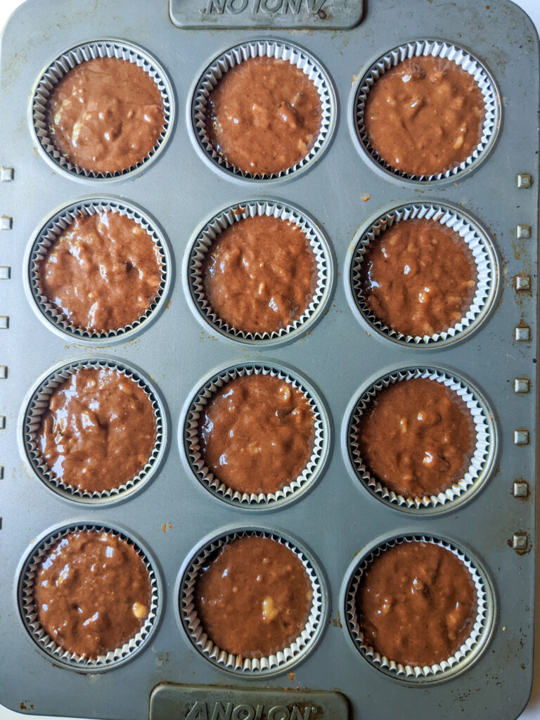 chocolate banana muffins 