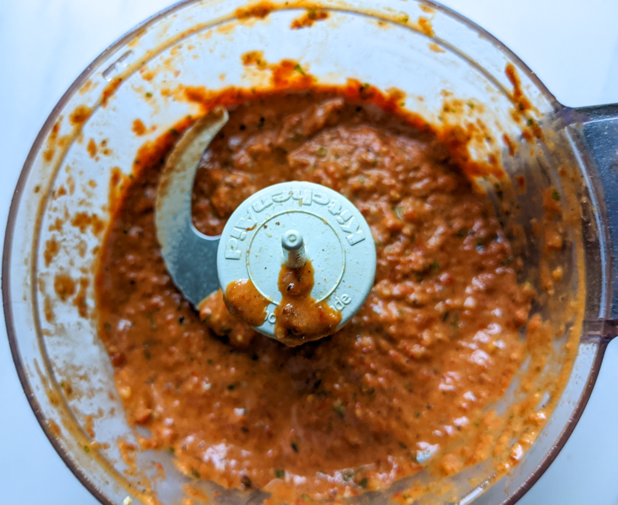 red pepper and walnut sauce