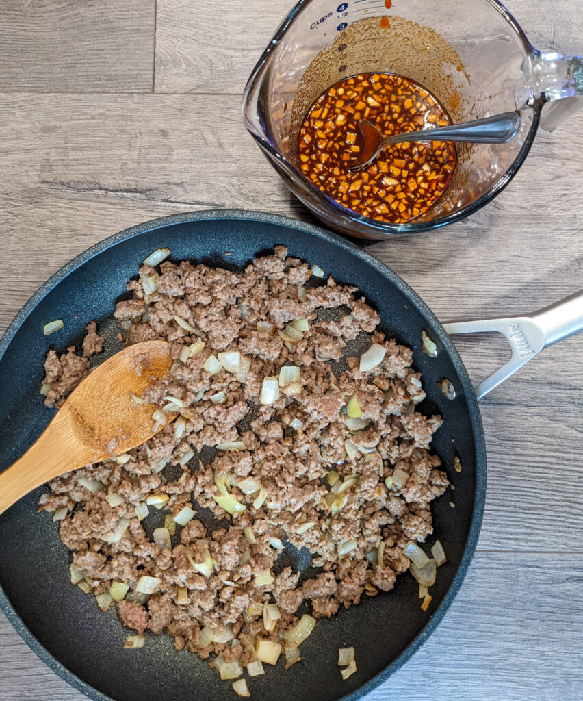 vegetarian bulgogi with sauce 