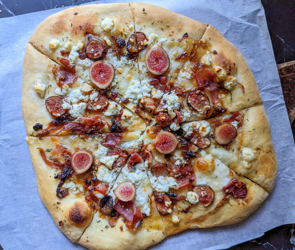 fig and goat cheese pizza 