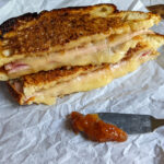 Ham and Cheddar Grilled Cheese with Fig Jam