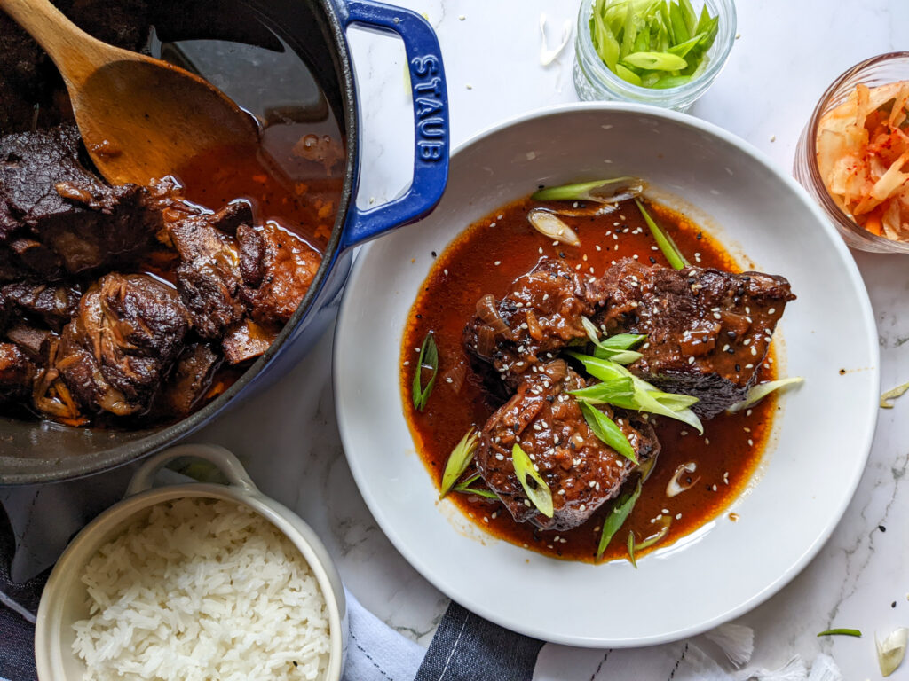 Korean braised short ribs 