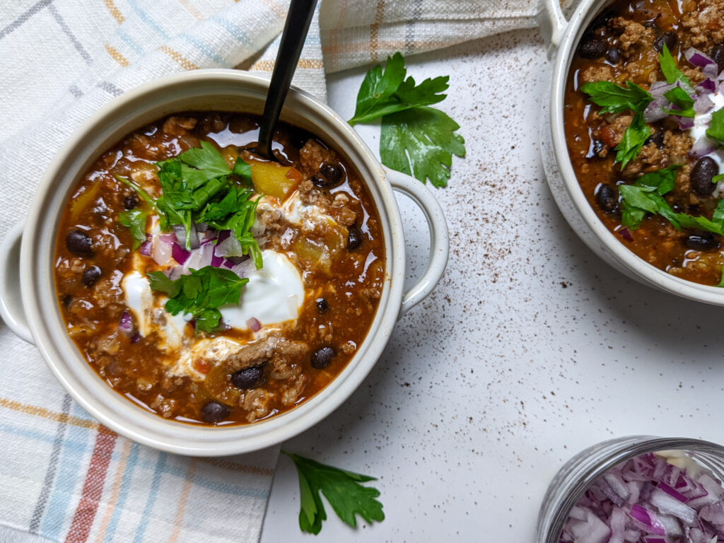 the best homemade turkey chili