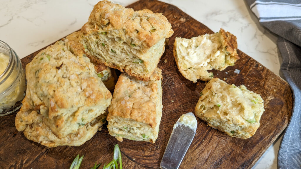 sour cream and scallion biscuits 