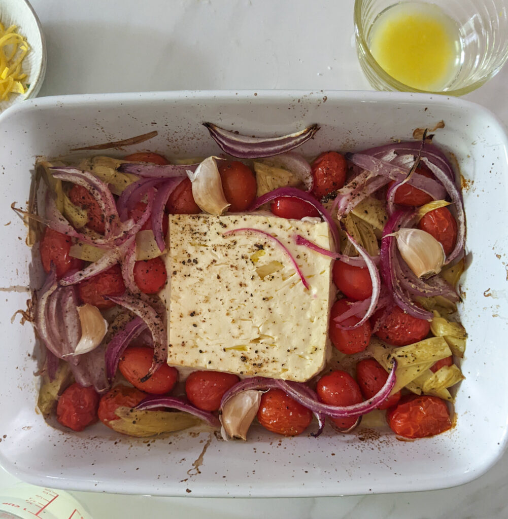 Baked Feta and Veggies 