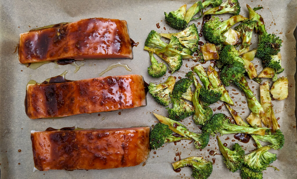 Hoisin glazed salmon 