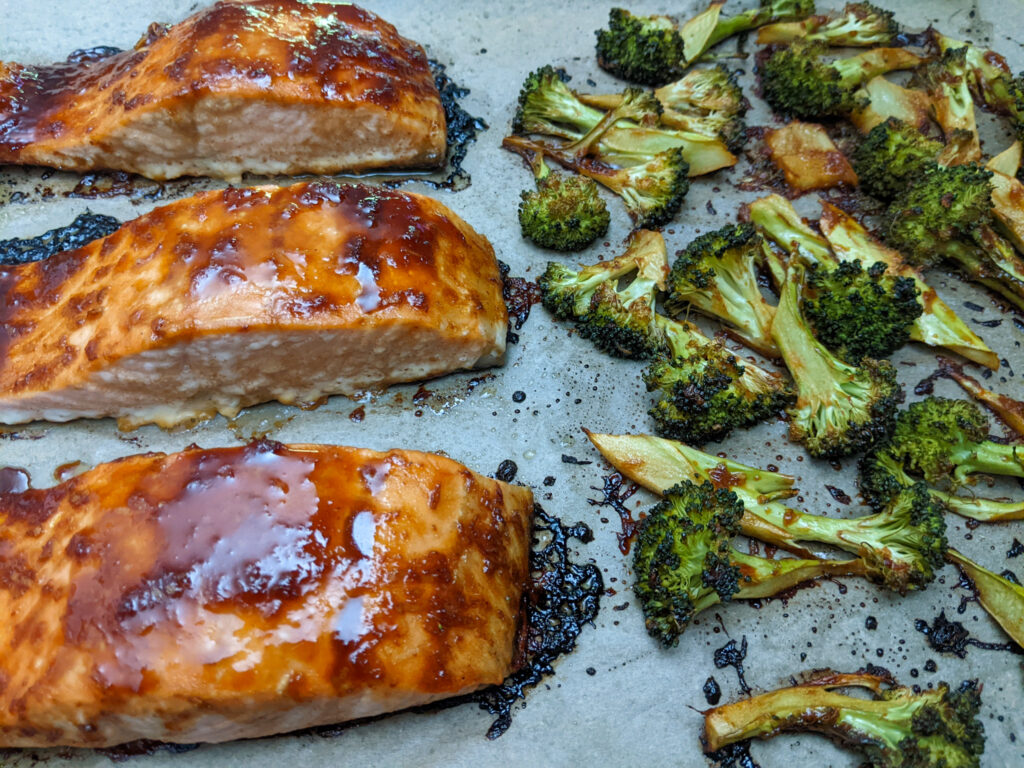 Hoisin glazed salmon 