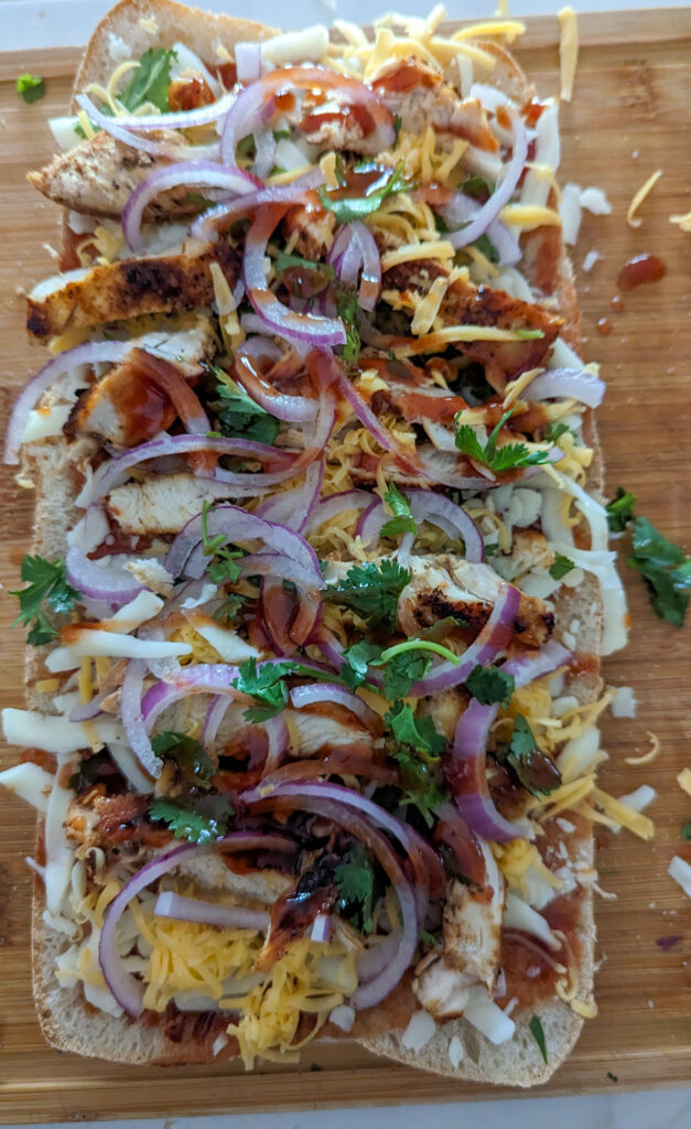 BBQ Chicken Pizza Bread 