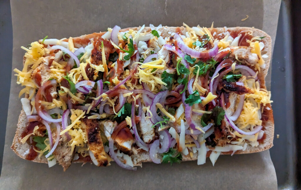 BBQ Chicken Pizza Bread 