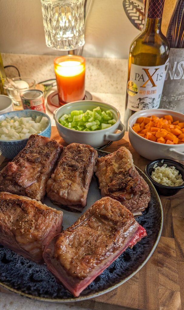 red wine braised short ribs 