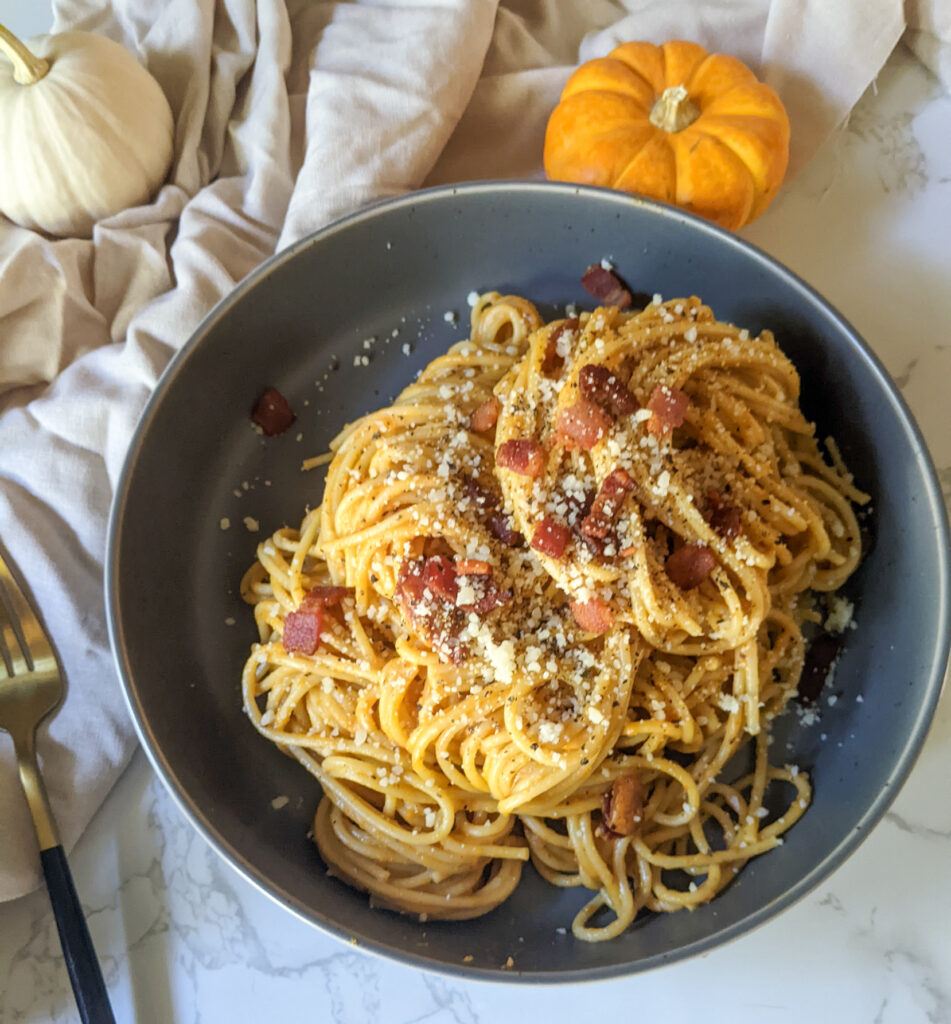 spaghetti Pumpkin Carbonara