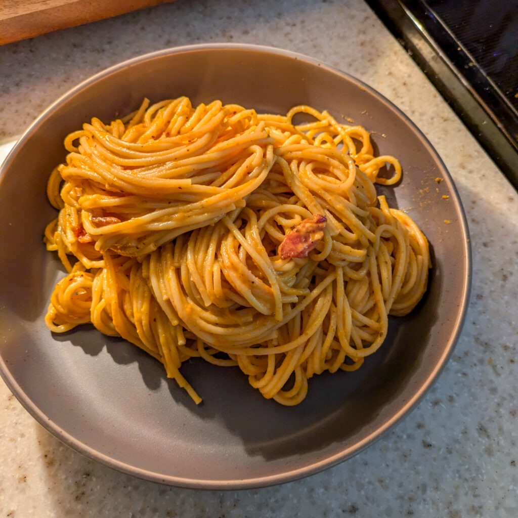 Spagettii Pumpkin Carbonara