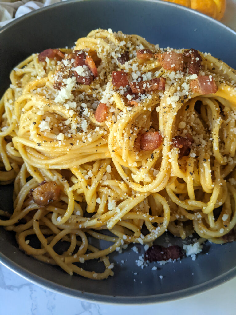 spaghetti Pumpkin Carbonara