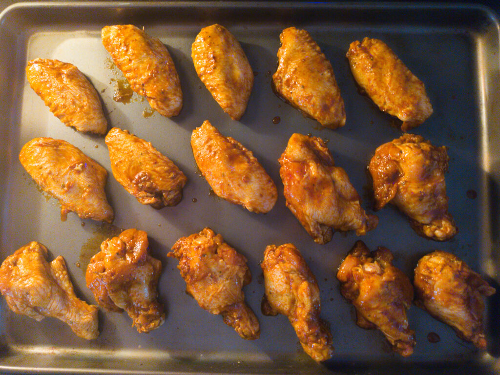 Peruvian Chicken Wings with Green Cilantro Sauce