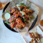 Peruvian Chicken Wings with Green Cilantro Sauce