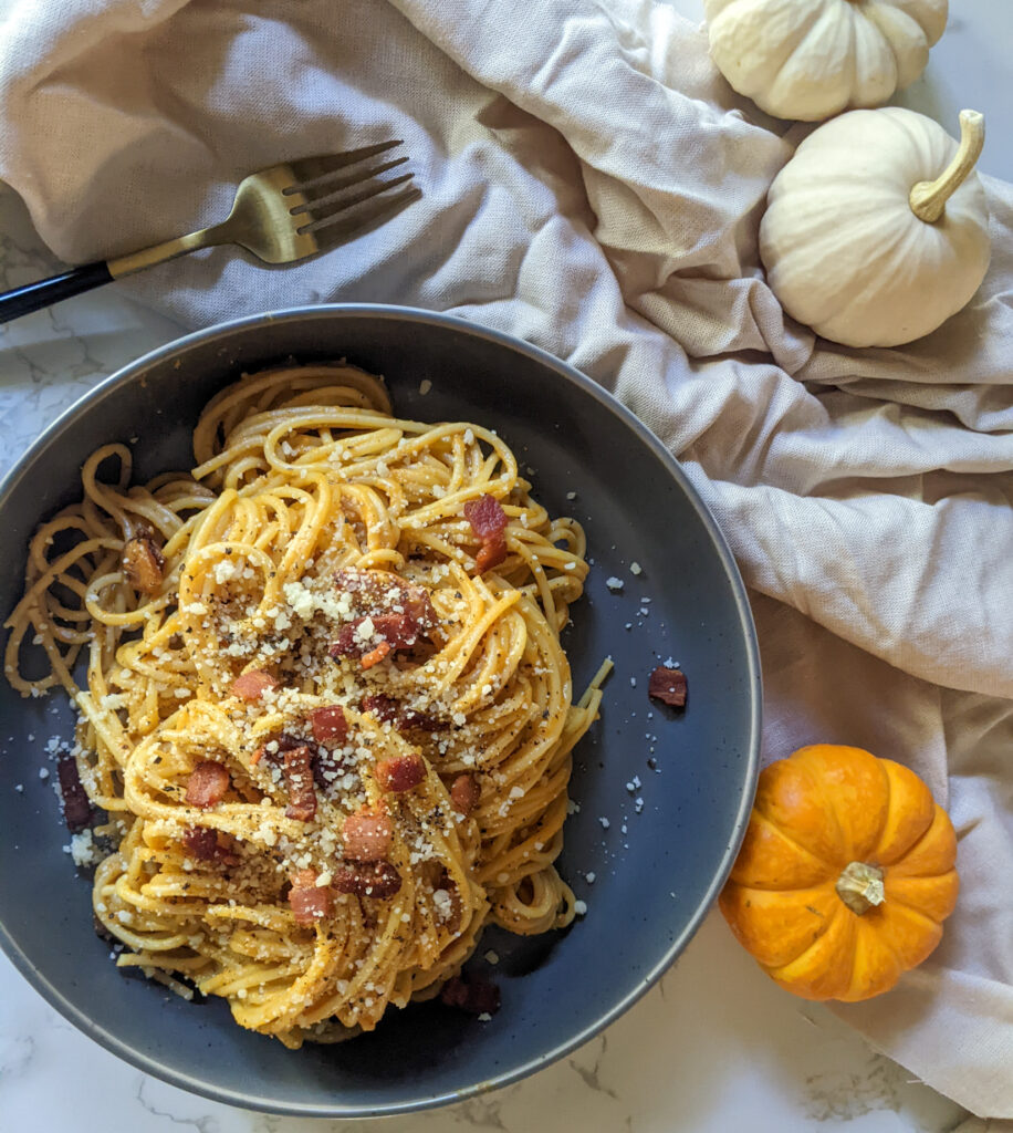 spaghetti Pumpkin Carbonara