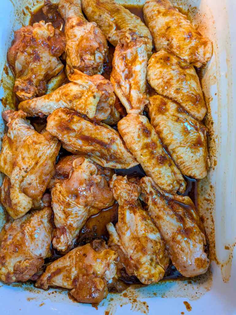 Peruvian Chicken Wings with Green Cilantro Sauce