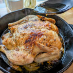 Garlic butter whole roasted chicken