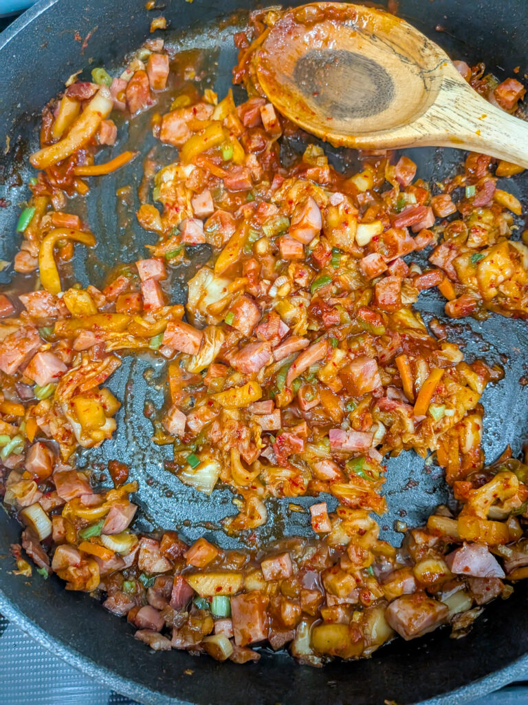 Ham and Kimchi fried rice