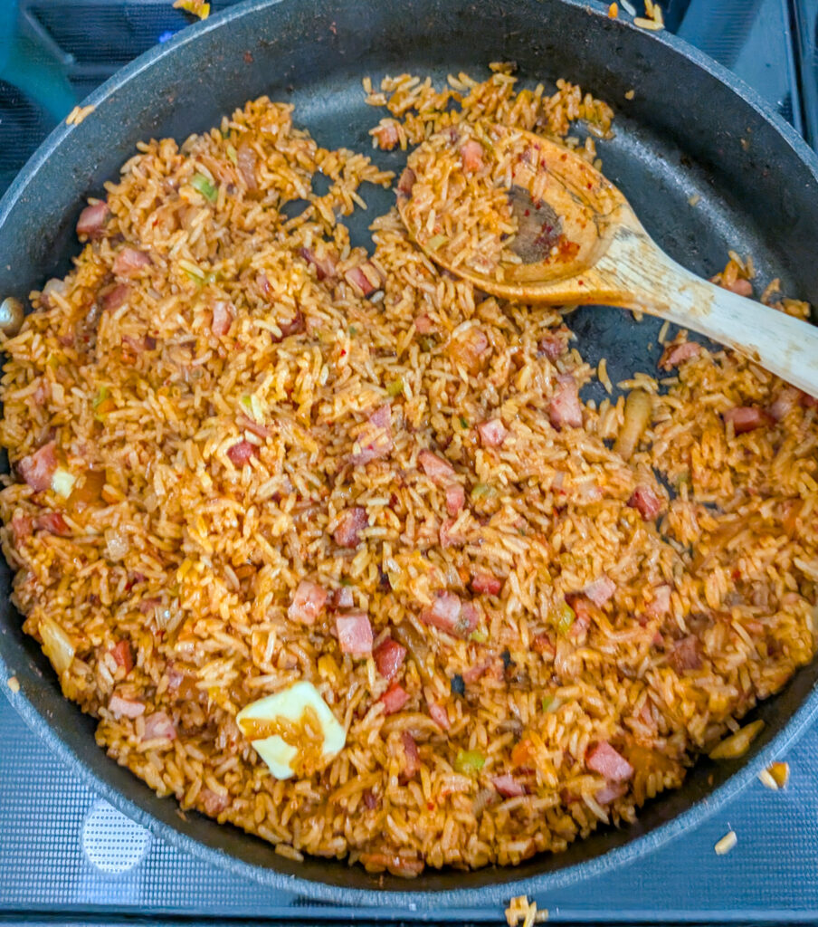 Ham and Kimchi fried rice