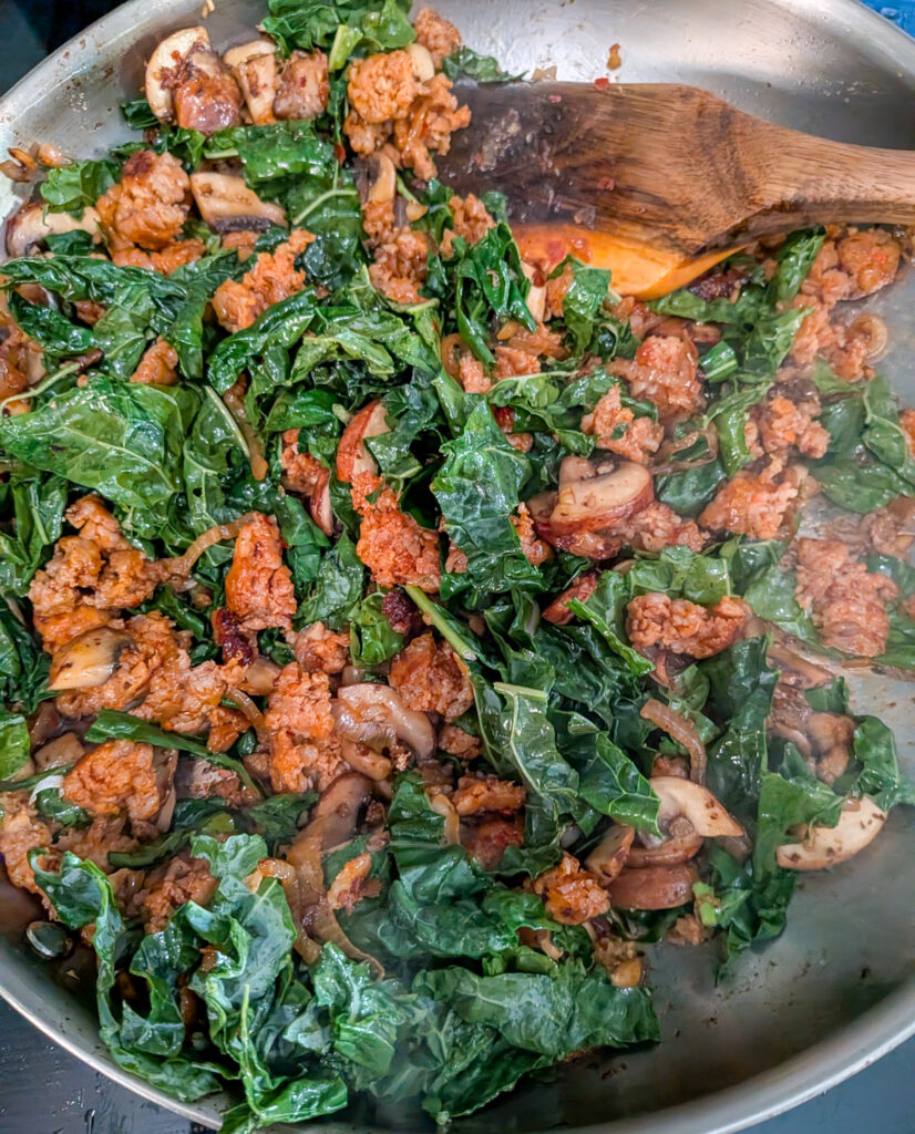 Spicy Sausage and Kale Orecchiette