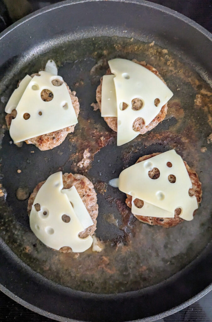 Mushroom and Swiss Turkey Burgers with Dijionaise