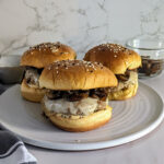 Mushroom and Swiss Turkey Burgers with Dijionaise